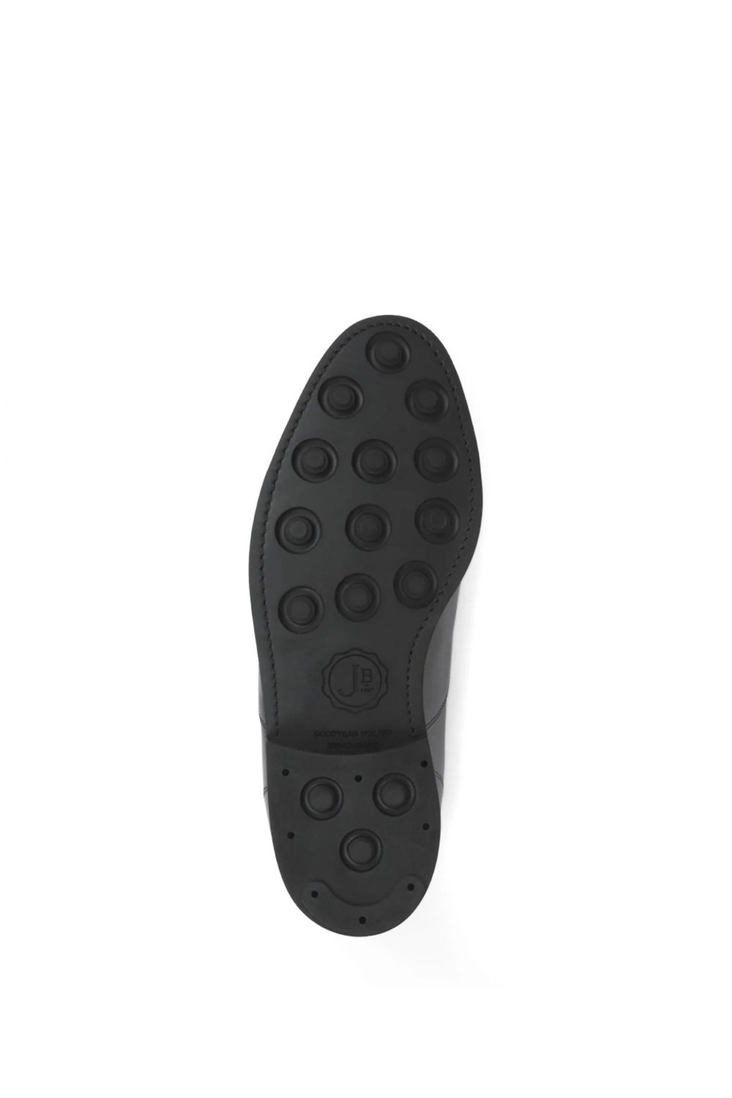 Jones Bootmaker Black Minty Goodyear Welted Polished Men's Leather Oxford Shoes 5 Jones Bootmaker Black Minty Goodyear Welted Polished Men's Leather Oxford Shoes - Image 5