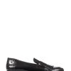 Jones Bootmaker Lotta Chunky Black Leather Loafers