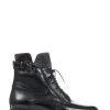 Jones Bootmaker Sorrento Patent Leather Ladies Combat Boots