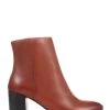 Jones Bootmaker Brown Neptune Leather Heeled Ankle Boots