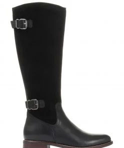 Jones Bootmaker Black Leather Ladies Knee High Boots