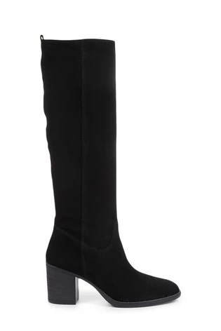 Jones Bootmaker Black Iona Slouch Suede Ladies Knee Boots 7 Jones Bootmaker Black Iona Slouch Suede Ladies Knee Boots - Image 7