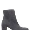 Jones Bootmaker Womens Grey Neptune Leather Heeled Ankle Boots