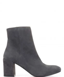 Jones Bootmaker Womens Grey Neptune Leather Heeled Ankle Boots