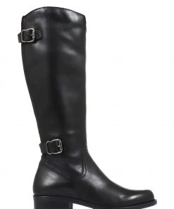 Jones Bootmaker Black Leather Ladies Knee High Rider Boots