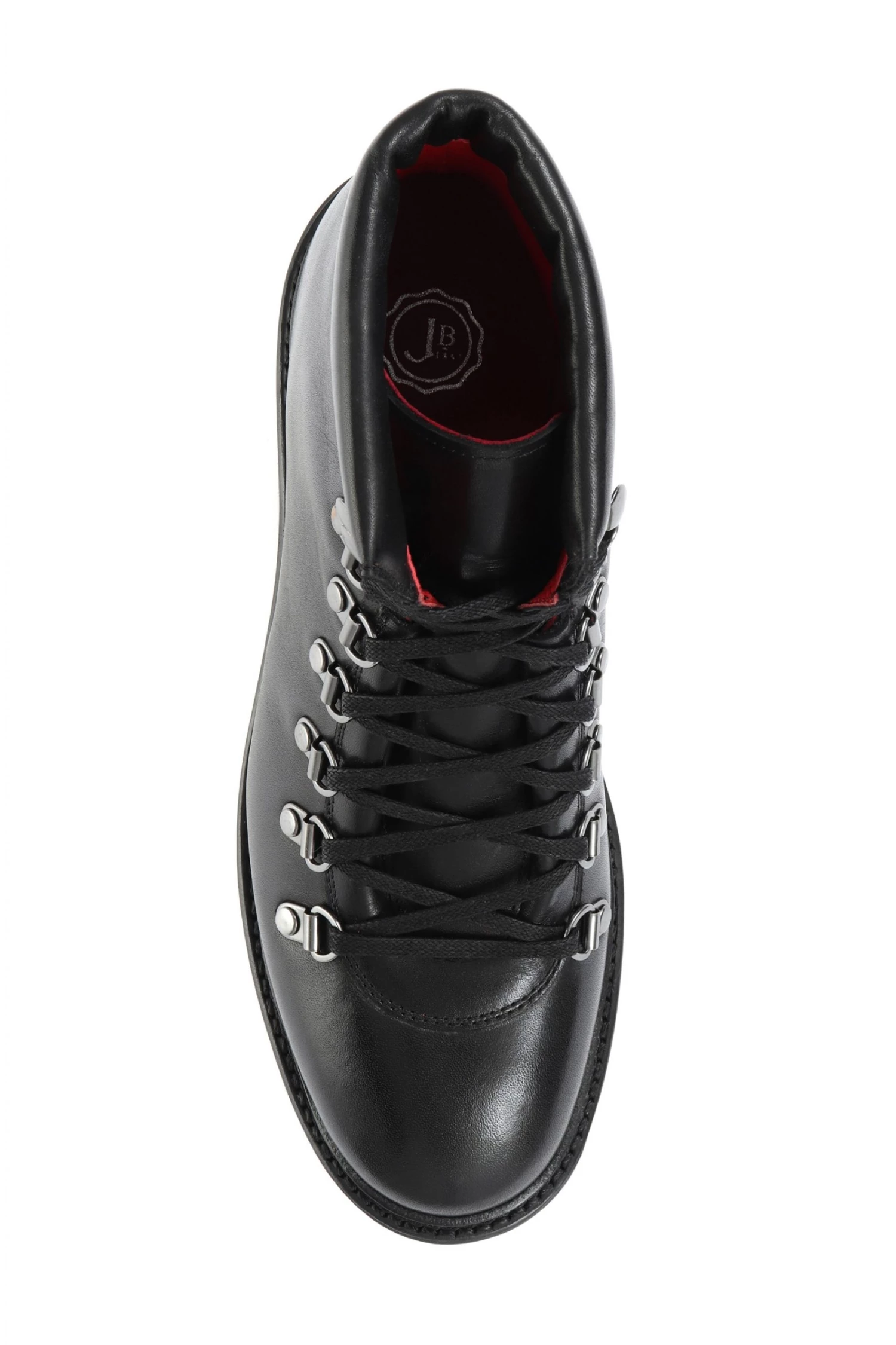 Jones Bootmaker Womens Black Klara Goodyear Welted Leather Hiker Boots 4 Jones Bootmaker Womens Black Klara Goodyear Welted Leather Hiker Boots - Image 4