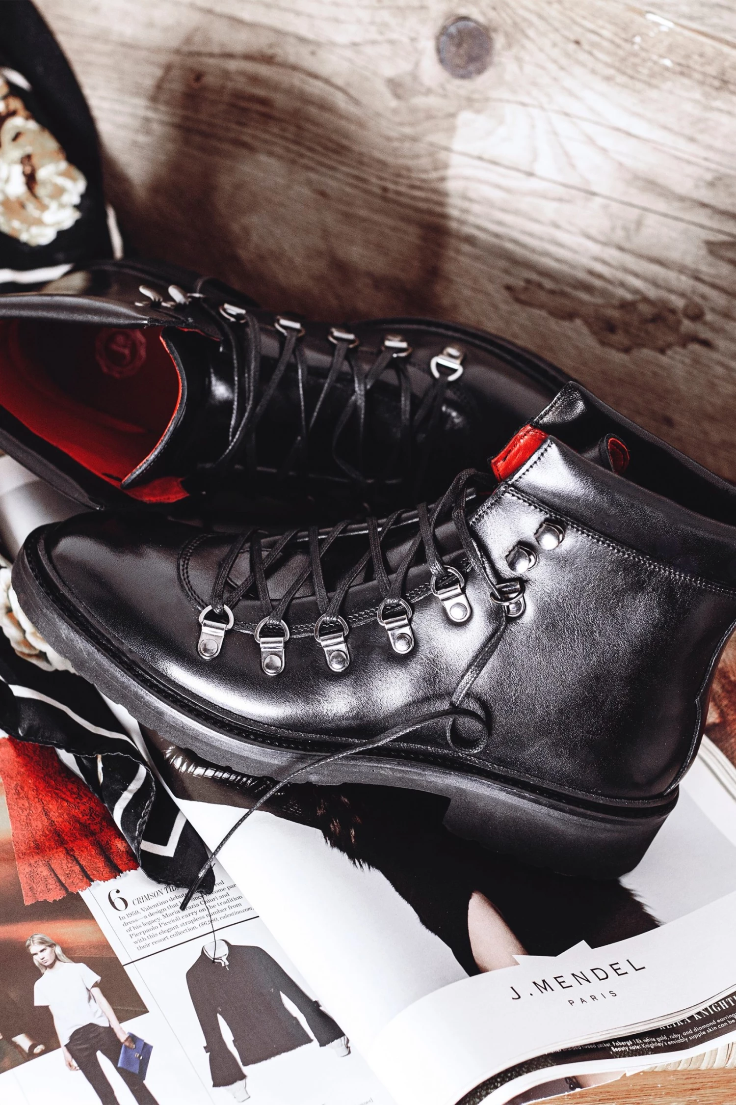 Jones Bootmaker Womens Black Klara Goodyear Welted Leather Hiker Boots 6 Jones Bootmaker Womens Black Klara Goodyear Welted Leather Hiker Boots - Image 6