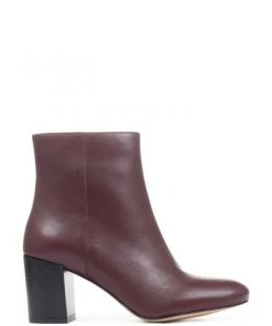 Jones Bootmaker Burgundy Neptune Leather Heeled Ladies Ankle Boots -Jones Bootmaker Sales unnamed file 1180