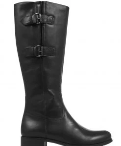 Jones Bootmaker Black Knee High Ladies Leather Boots