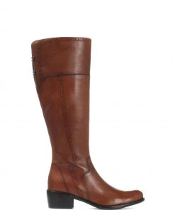 Jones Bootmaker Tan Ladies Leather Knee High Natural Boots