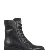 Jones Bootmaker Lauryn Black Leather Combat Boots