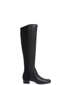 Jones Bootmaker Black Brescia Leather Ladies Knee Boots