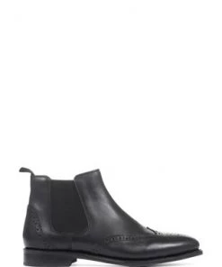 Jones Bootmaker Black Veronica Goodyear Welted Leather Ladies Chelsea Boots -Jones Bootmaker Sales unnamed file 1242