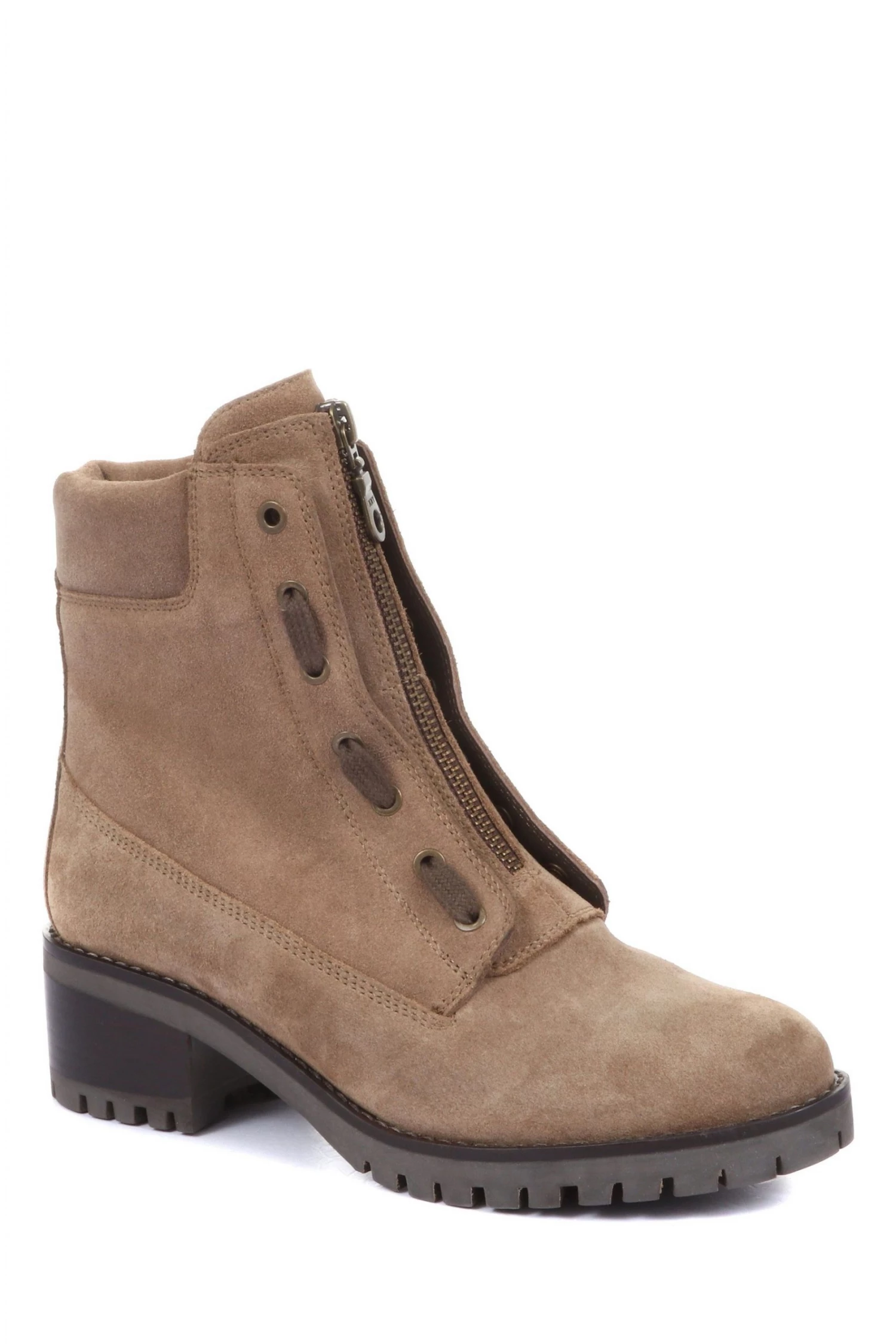 Jones Bootmaker Women's Brown Laili Zip Front Ankle Boots 2 Jones Bootmaker Women's Brown Laili Zip Front Ankle Boots - Image 2