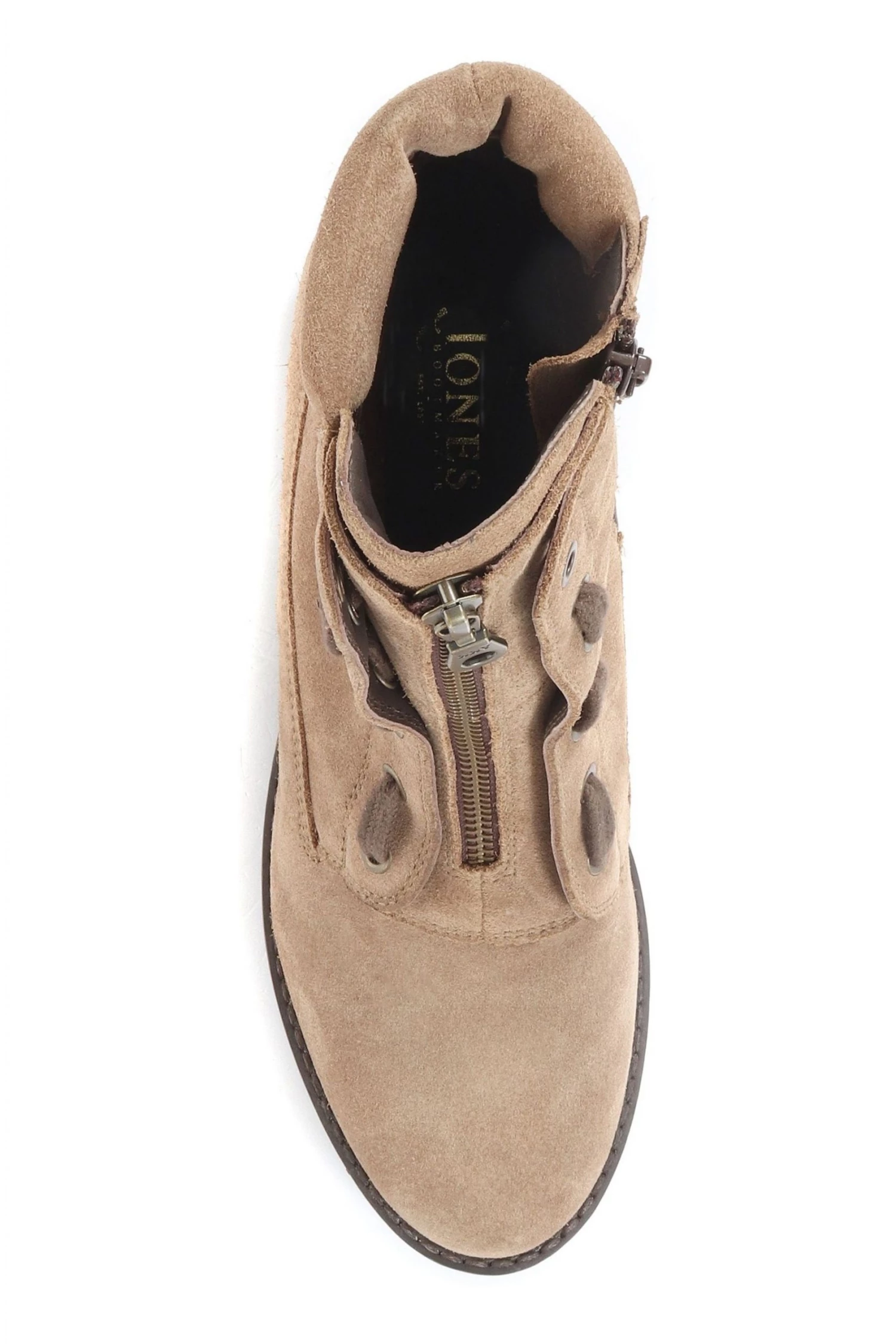 Jones Bootmaker Women's Brown Laili Zip Front Ankle Boots 4 Jones Bootmaker Women's Brown Laili Zip Front Ankle Boots - Image 4