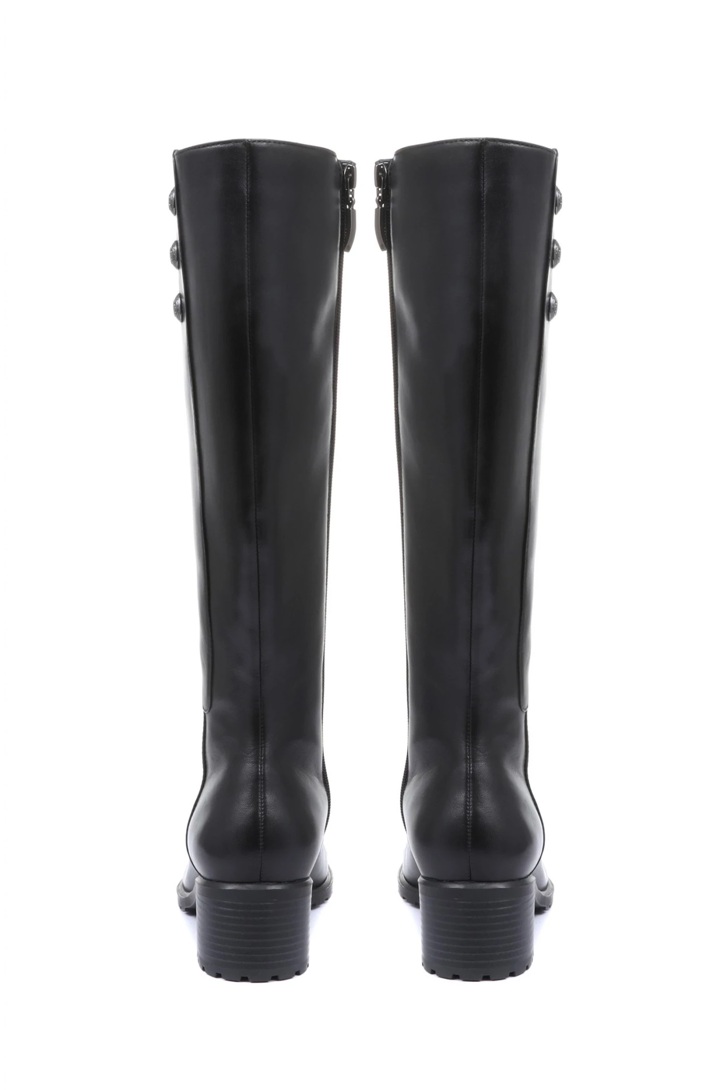 Jones Bootmaker Black Grantley Leather Knee High Boots 3 Jones Bootmaker Black Grantley Leather Knee High Boots - Image 3