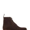 Jones Bootmaker Mens Clapham Brown Leather Suede Ankle Boots