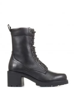 Jones Bootmaker Donella Black Lace Up Boots
