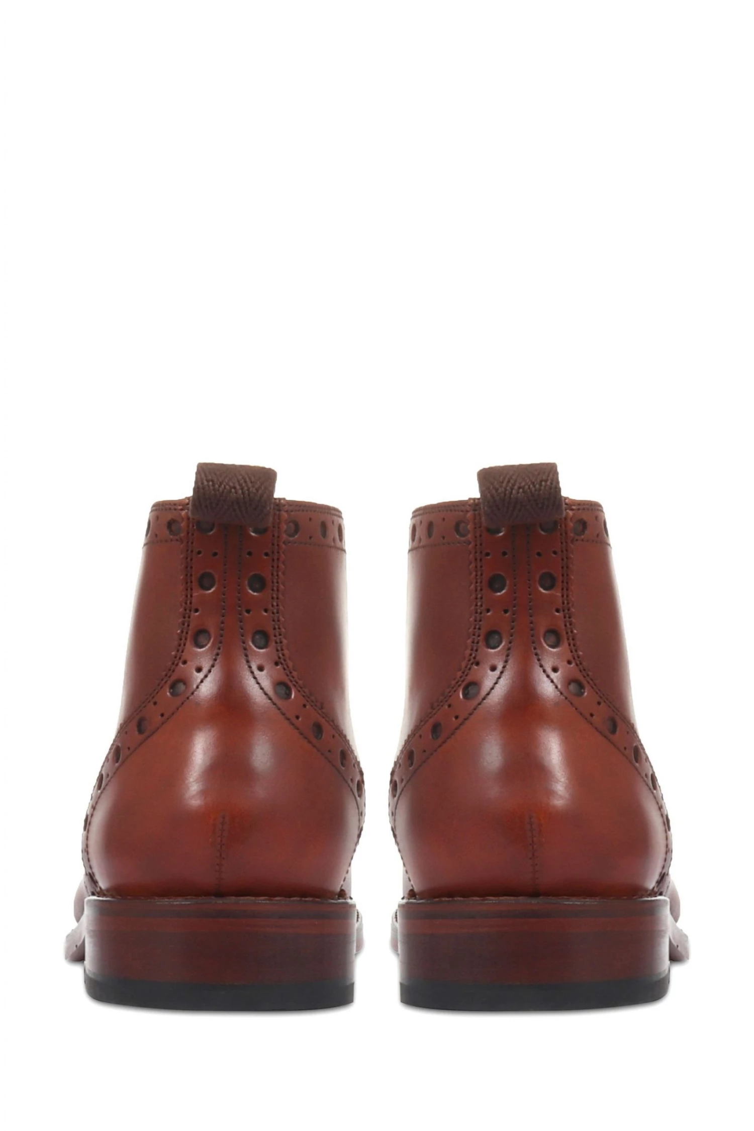 Jones Bootmaker Tan Wing-Tip Brogue Men's Ankle Boots 3 Jones Bootmaker Tan Wing-Tip Brogue Men's Ankle Boots - Image 3