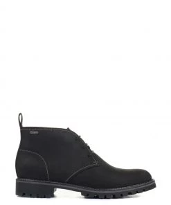 Jones Bootmaker Black Hamish Waterproof Leather Chukka Boots