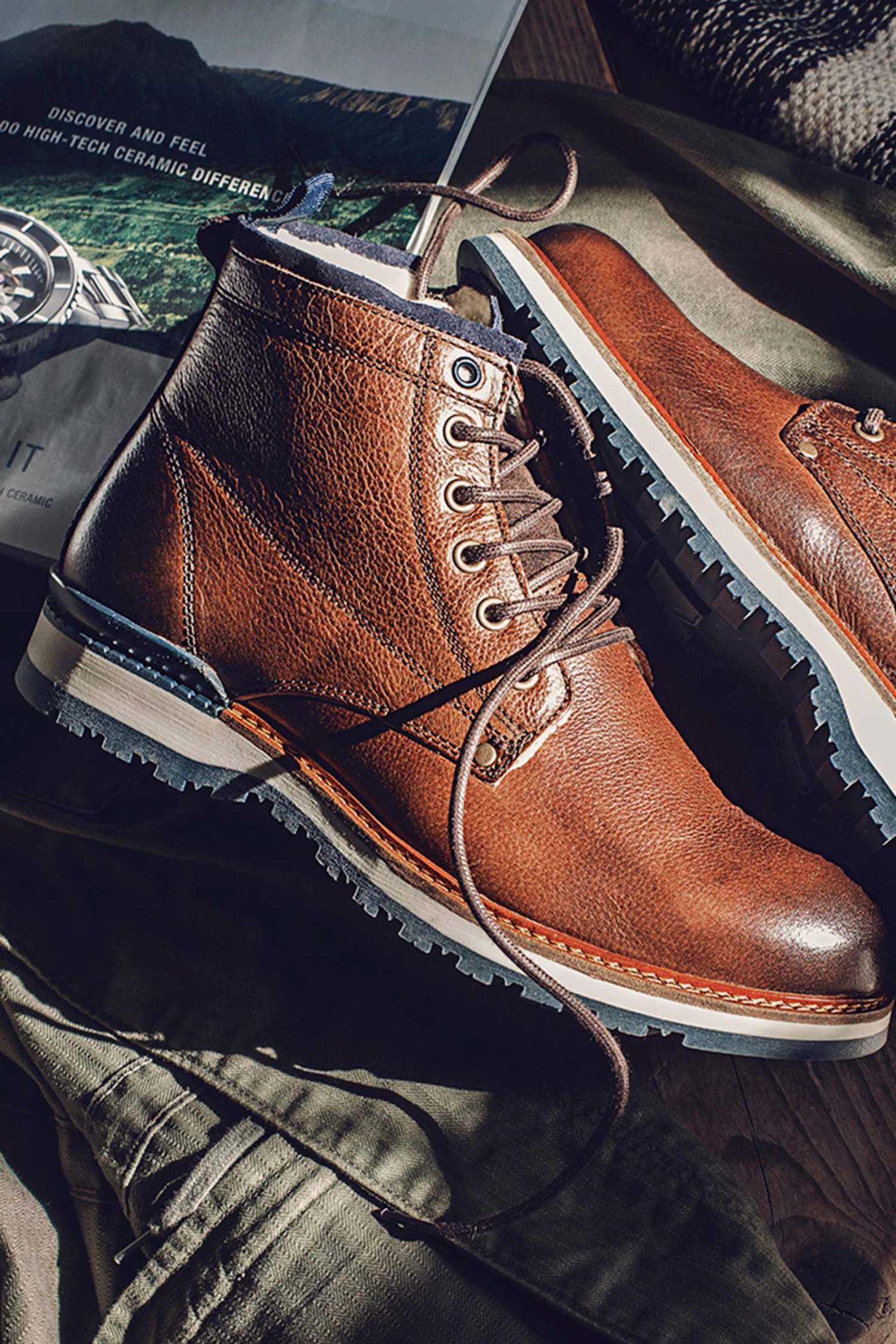 Jones Bootmaker Mens Brown Ealing Leather Ankle Boots 6 Jones Bootmaker Mens Brown Ealing Leather Ankle Boots - Image 6