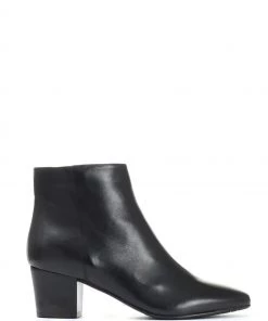 Jones Bootmaker Black Heeled Leather Ankle Boots