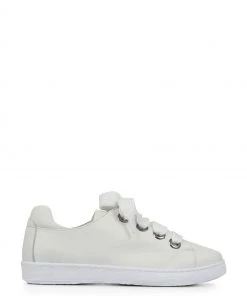 Jones Bootmaker White Bakerloo Leather Trainers
