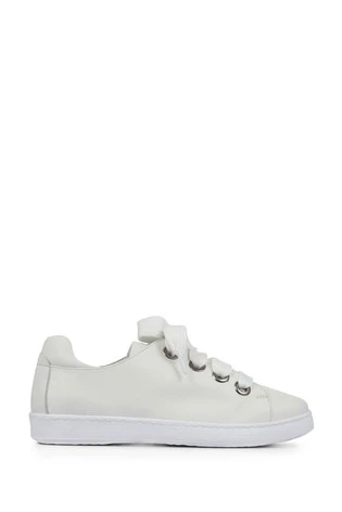 Jones Bootmaker White Bakerloo Leather Trainers 7 Jones Bootmaker White Bakerloo Leather Trainers - Image 7