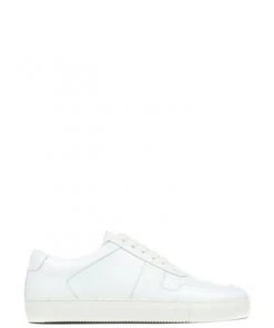 Jones Bootmaker Mens White Teo Leather Trainers -Jones Bootmaker Sales unnamed file 1712