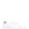 Jones Bootmaker Grenwich White Platform Leather Trainers