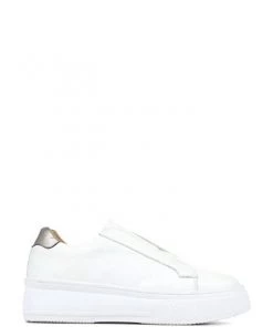 Jones Bootmaker Grenwich White Platform Leather Trainers -Jones Bootmaker Sales unnamed file 1773