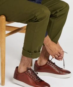 Jones Bootmaker Brown Simon Leather Trainers