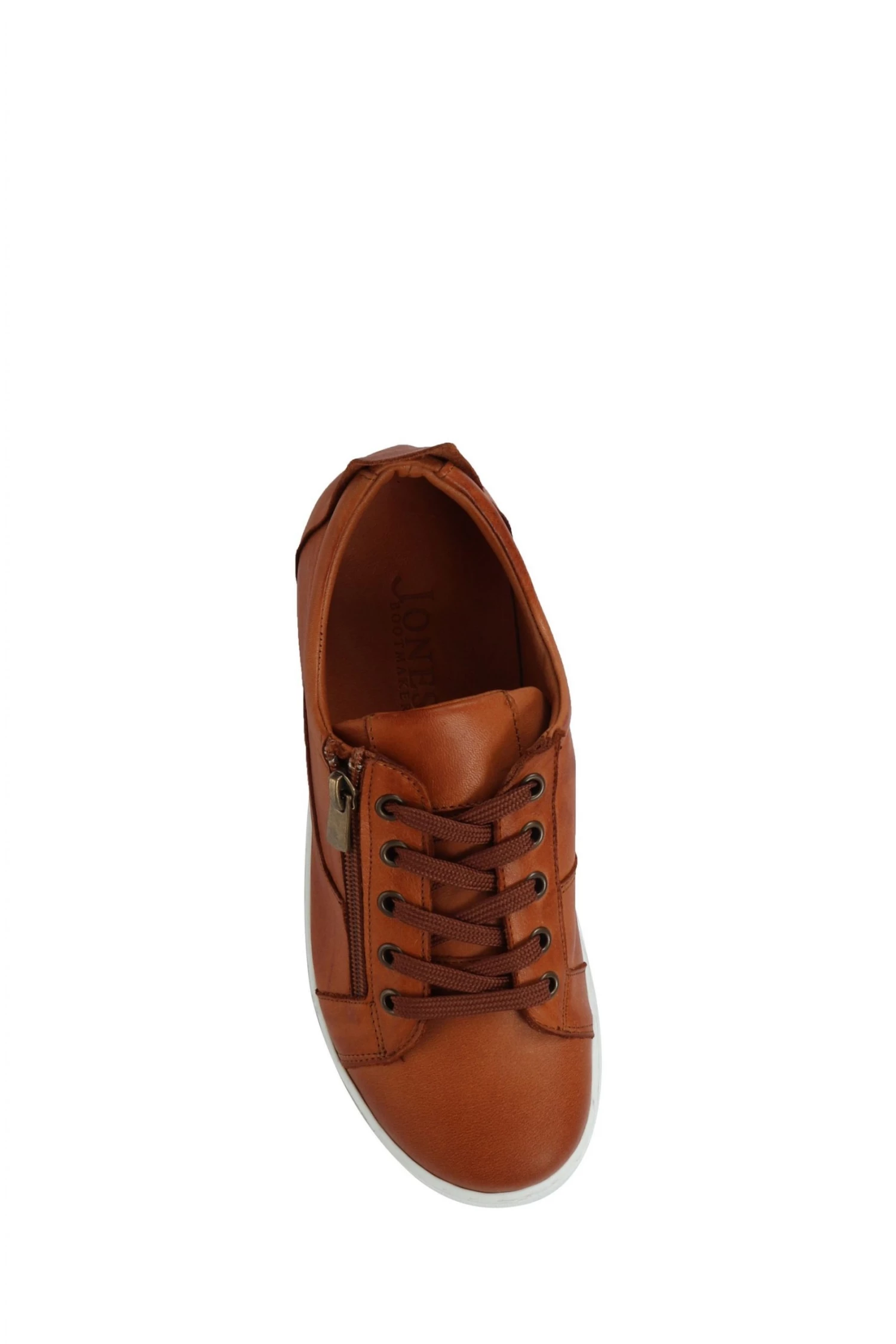 Jones Bootmaker Tan Mila Lace-Up Leather Trainers 4 Jones Bootmaker Tan Mila Lace-Up Leather Trainers - Image 4
