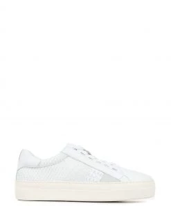 Jones Bootmaker Aliyah White Leather Trainers