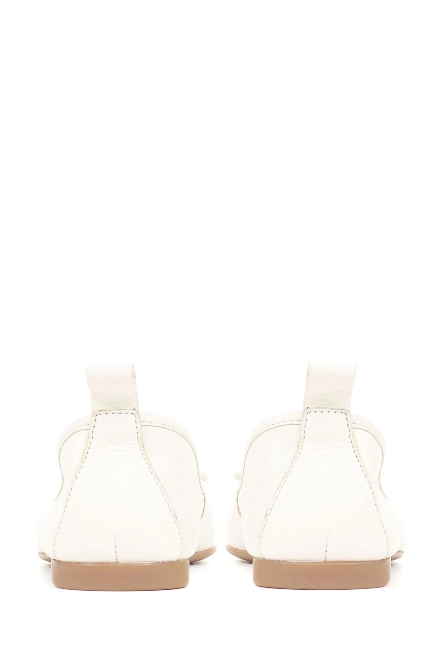 Jones Bootmaker Madora White Ballet Flat Shoes 3 Jones Bootmaker Madora White Ballet Flat Shoes - Image 3