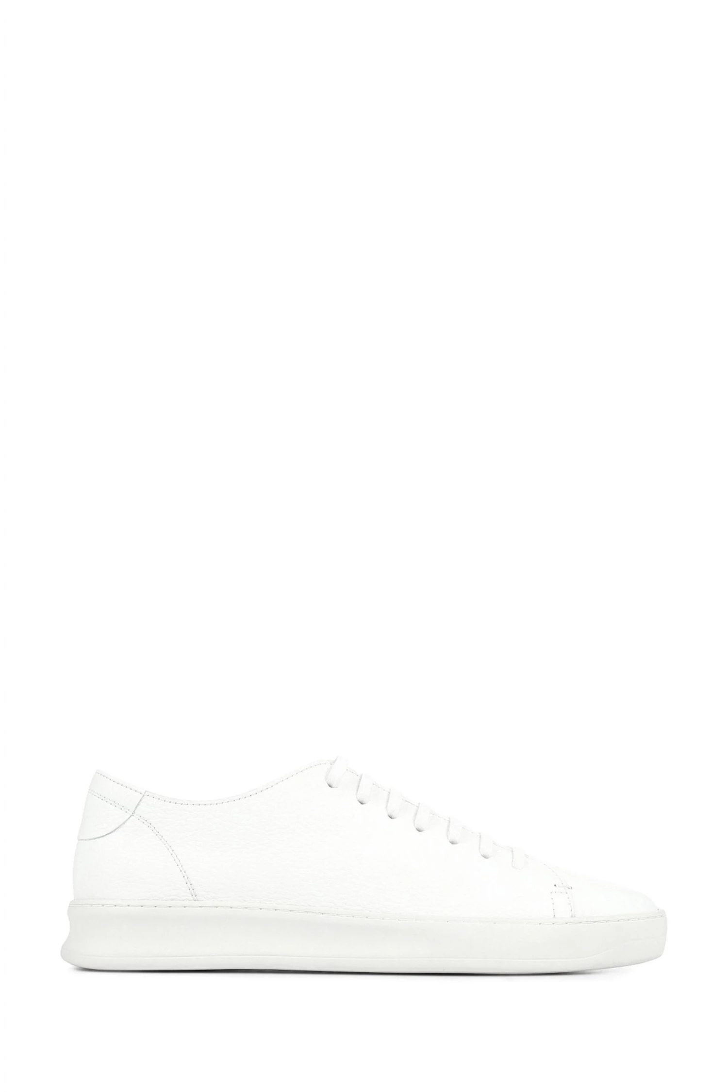 Jones Bootmaker White Slater Leather Lace-Up Trainers 1 Jones Bootmaker White Slater Leather Lace-Up Trainers