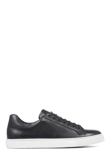Jones Bootmaker Black Simon Leather Trainers 7 Jones Bootmaker Black Simon Leather Trainers - Image 7
