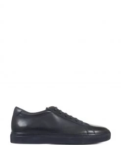 Jones Bootmaker Blue Sutton Leather Trainers