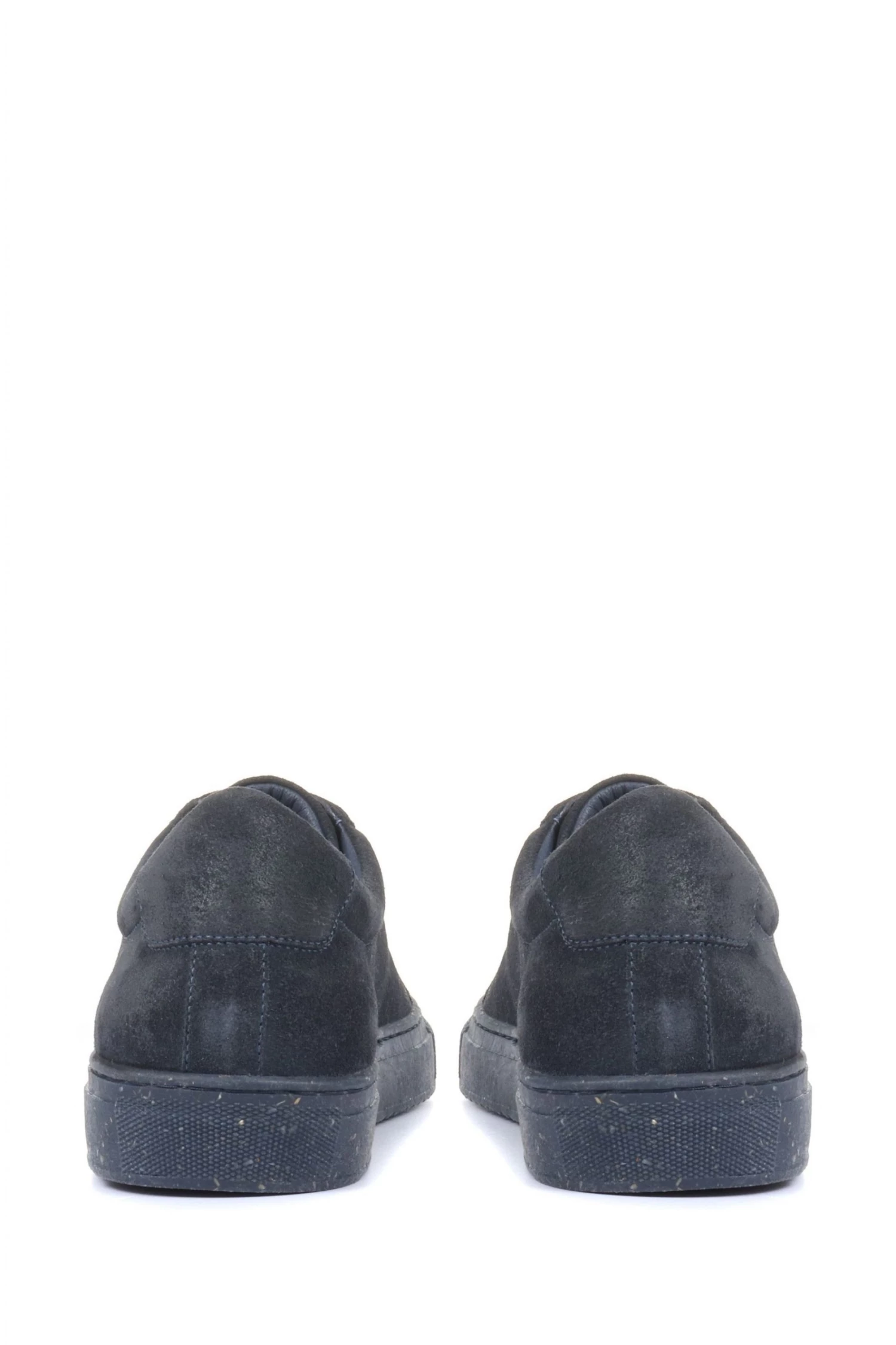 Jones Bootmaker Blue Sacramento Men's Leather Trainers With Recycled Rubber Sole 3 Jones Bootmaker Blue Sacramento Men's Leather Trainers With Recycled Rubber Sole - Image 3