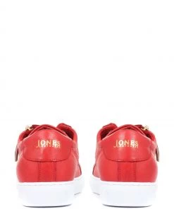 Jones Bootmaker Red Padova Leather Lace-Up Trainers 9 Jones Bootmaker Red Padova Leather Lace-Up Trainers -Jones Bootmaker Sales unnamed file 1882 scaled