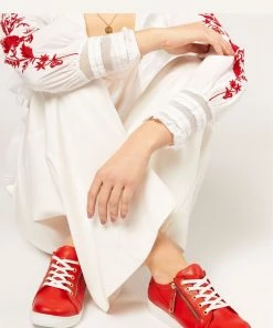 Jones Bootmaker Red Padova Leather Lace-Up Trainers 12 Jones Bootmaker Red Padova Leather Lace-Up Trainers -Jones Bootmaker Sales unnamed file 1885 scaled