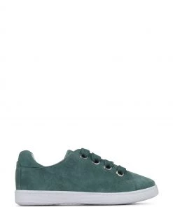 Jones Bootmaker Green Bakerloo Leather Trainers