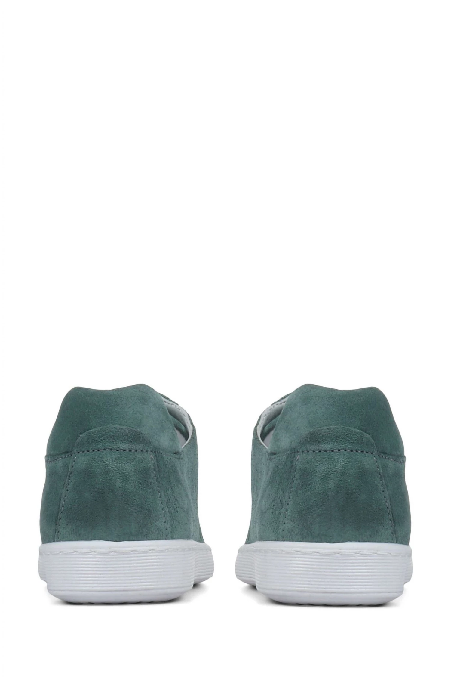 Jones Bootmaker Green Bakerloo Leather Trainers 3 Jones Bootmaker Green Bakerloo Leather Trainers - Image 3