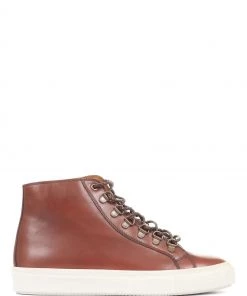 Jones Bootmaker Men's Brown Dominico Leather Trainers