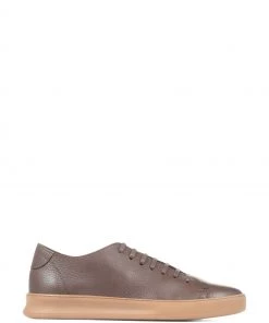 Jones Bootmaker Brown Slater Leather Lace-Up Trainers