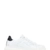 Jones Bootmaker Enrica White Leather Platform Trainers