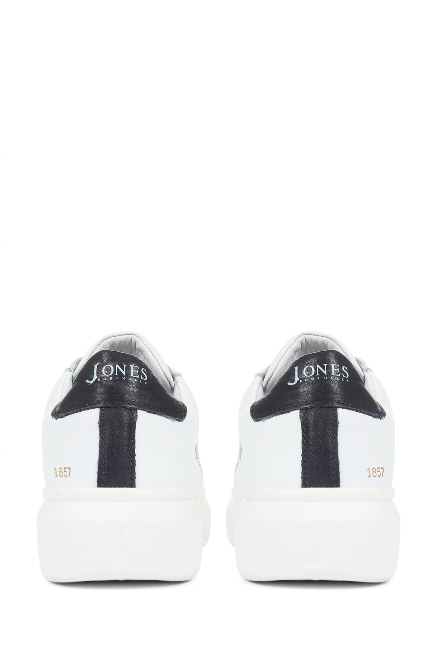 Jones Bootmaker Enrica White Leather Platform Trainers 5 Jones Bootmaker Enrica White Leather Platform Trainers - Image 5