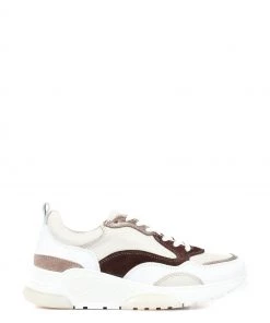 Jones Bootmaker Serafina Brown Chunky Leather Trainers