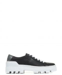 Jones Bootmaker Ava-Mae Black Chunky Cleated Trainers