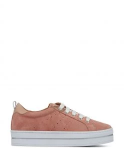 Jones Bootmaker Pink Alisha Leather Lace-Up Trainers -Jones Bootmaker Sales unnamed file 2063 scaled